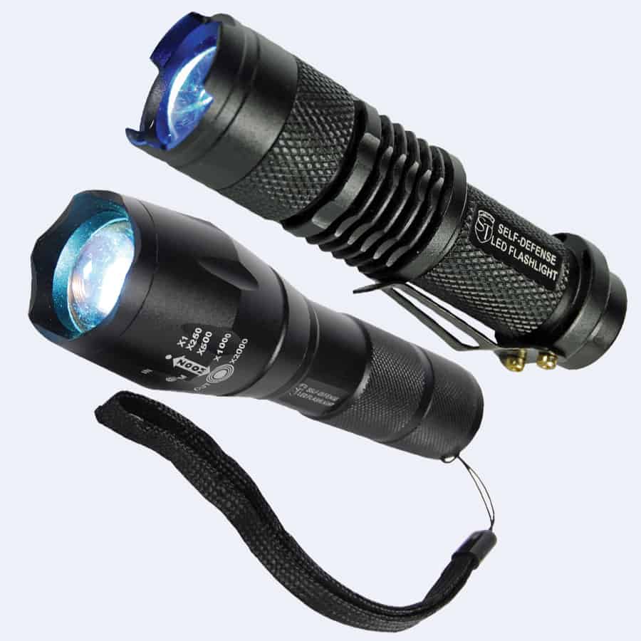 Rechargable Zoomable 500 Lunen LED Flashliht Group | For Security Sake Rechargable Zoomable 500 Lunen LED Flashliht Group