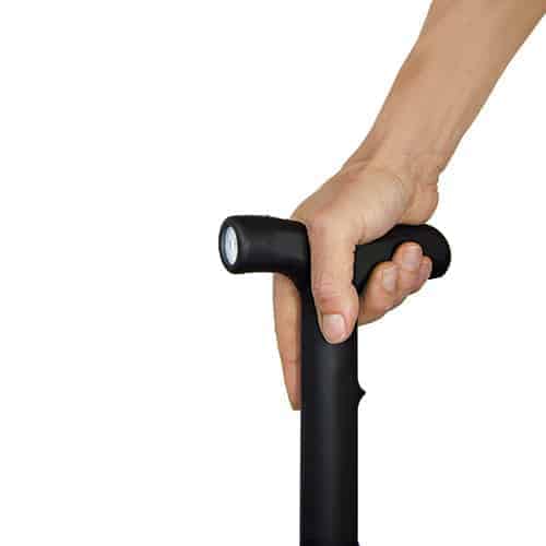 Zap Walking Cane Stun Gun In Hand | For Security Sake Zap Walking Cane Stun Gun In Hand
