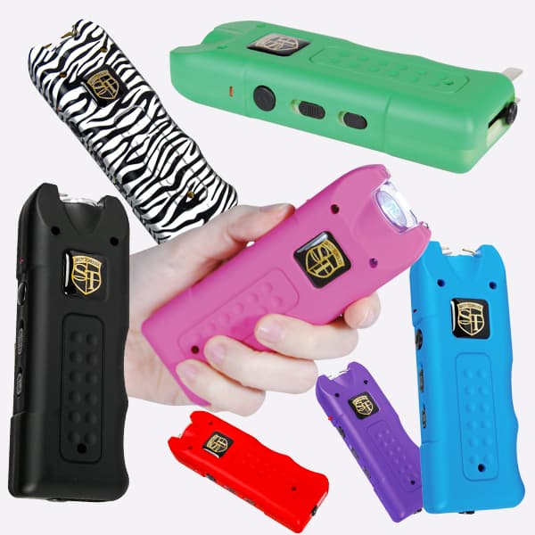 Collage Of MultiGuard Stun Gun Colors Available | For Security Sake Collage Of MultiGuard Stun Gun Colors Available