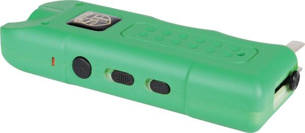 Multiguard Stun Gun Grn Trigger Side | For Security Sake Multiguard Stun Gun Grn Trigger Side