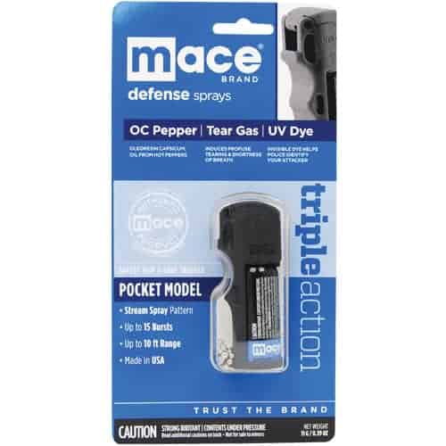 Mace® Pocket Model Triple Action Left Retail Package | For Security Sake Mace® Pocket Model Triple Action Left Retail Package
